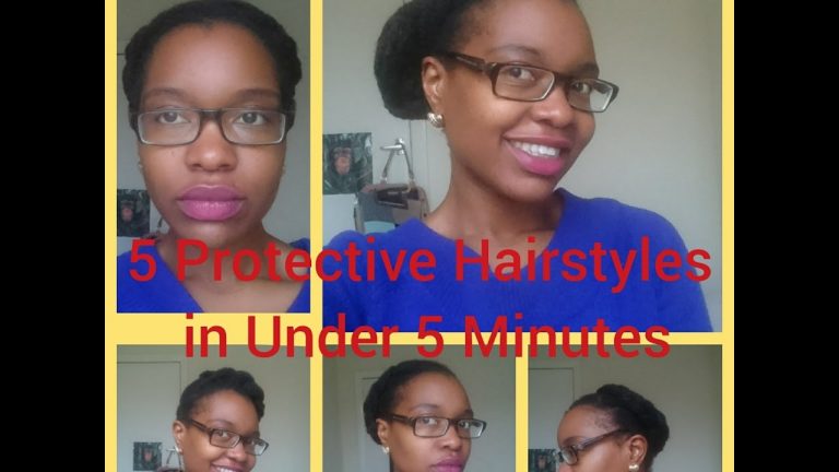 Natural hair| 5 Protective Hairstyles which take less than 5 Minutes