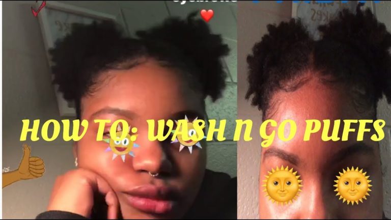 HOW TO: Wash N Go Puffs on Short Natural Hair