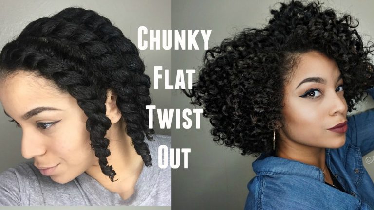 Defined Flat Twist Out on Short/Medium Hair | Natural Hair