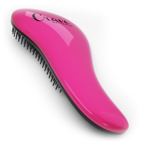 Detangling Brush – Glide Thru Detangler Hair Comb or Brush – No More Tangle – Adults & Kids – Pink (Pink)