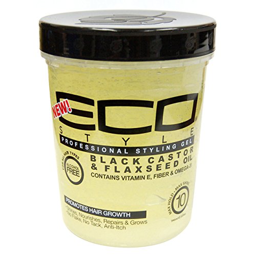 Eco Style Gel Black Castor and Flaxseed Oil, 32 Ounce