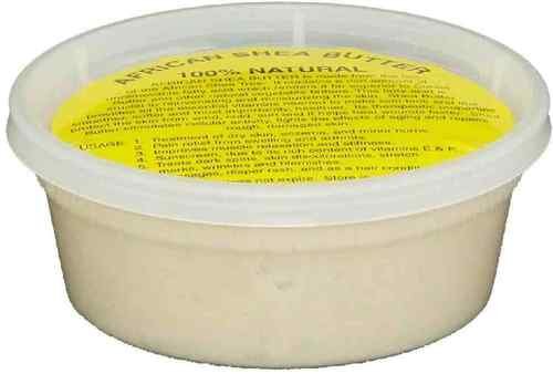 REAL African Shea Butter Pure Raw Unrefined From Ghana”IVORY” 8oz. CONTAINER