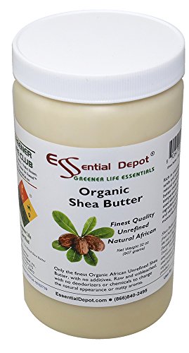 Shea Butter – 32 Oz. – 2 lbs – Organic – Premium Unrefined – In resealable HDPE Jar