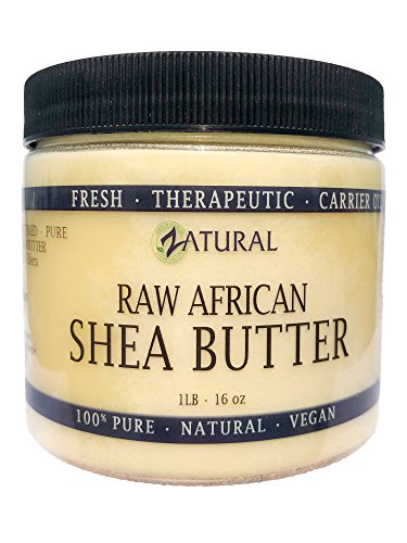Raw Shea Butter-100% Pure, Virgin, Unrefined, Raw Ivory Shea Butter from NakedOil (16 Ounce)