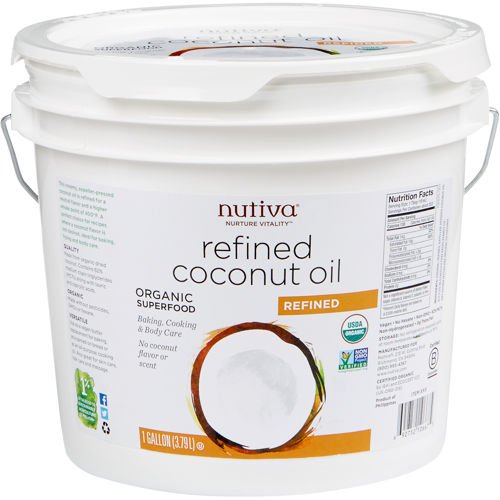 Nutiva Refined Coconut Oil – Gallon