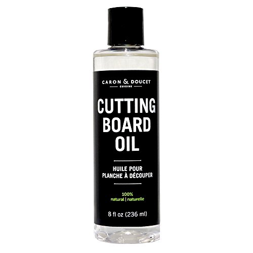 Caron & Doucet – Coconut Cutting Board Oil & Butcher Block Oil – 100% Plant Based, Made From Refined Coconut Oil, Does Not Contain Petroleum (Mineral Oil). (8oz Plastic)