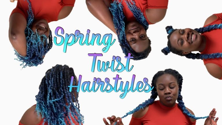 Hairstyles w/ Spring Twists | Natural Hair