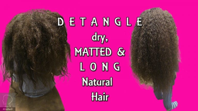 How to detangle dry, matted and very long natural hair | AfroShe®