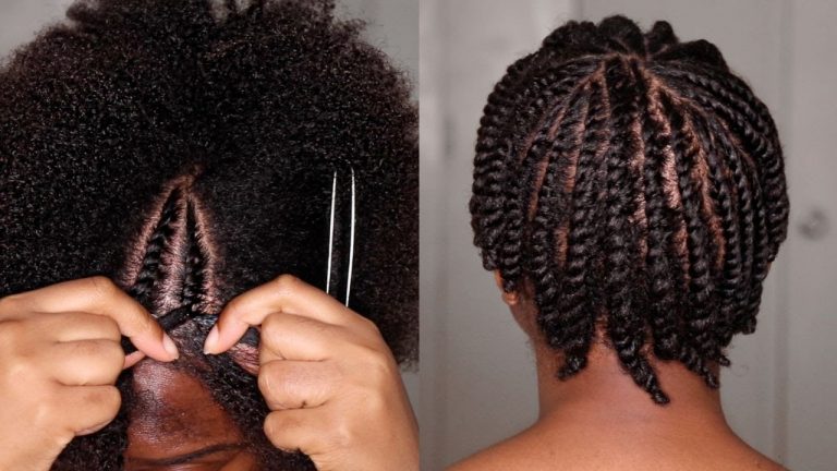 How To Flat Twist Natural Hair | Gloria Ann