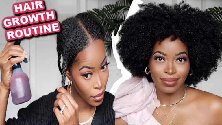 DAILY MOISTURIZING ROUTINE for NATURAL HAIR GROWTH While Wearing a Wig😱Reduce Shedding : Type 4 hair