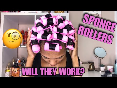 SPONGE ROLLERS On WET Natural Hair | Better Than Perm Rods?