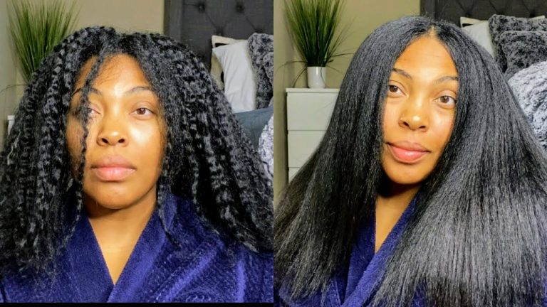 How To Use $50 Keratin Treatment at home to straighten Natural Hair!