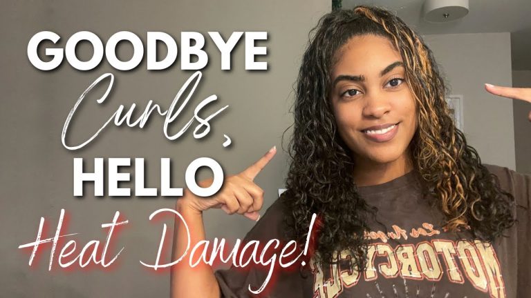 goodbye curls, hello heat damage! | straight natural hair update
