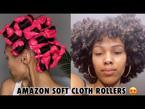 I Used AMAZON SOFT CLOTH Rollers On My Natural Hair | No More Sleeping In Flexi/Perm Rods!