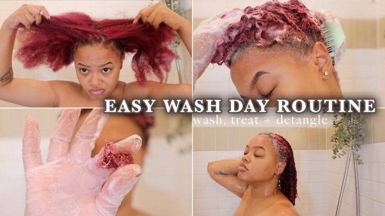 SIMPLEST Wash Day Routine EVER! Natural Hair, Color Safe, + No Tears  | Naturally Sunny