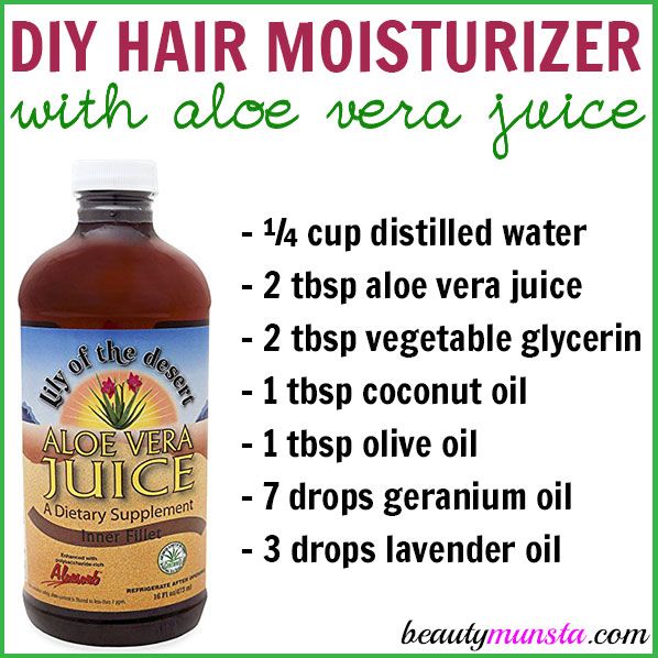 DIY Aloe Vera Juice Hair Moisturizer for Hydrated & Silky Locks – beautymunsta – free natural beauty hacks and more!