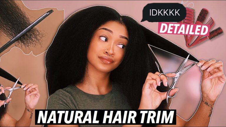 TRIMMING My Natural Hair *DETAILED* | Bri Hall