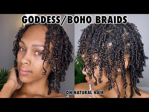 Goddess / Boho Braids On Natural Hair in Just 3 Hours With ONE Product