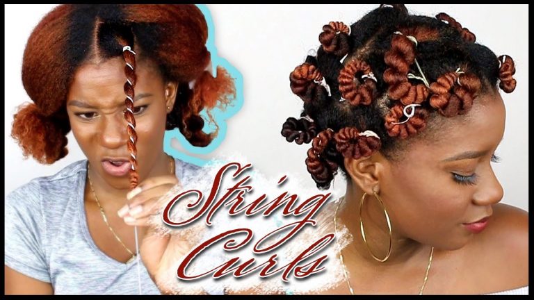 I Used STRING To Make JUICY CURLS In My Natural Hair!! | Anything BUT Curlers