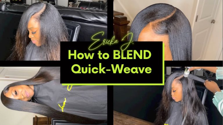 HOW TO BLEND QUICK WEAVE WITH NATURAL HAIR | SUPER EASY | BEGINNER FRIENDLY