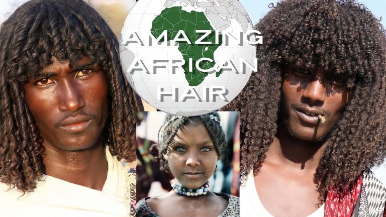 AFRICAN GORGEOUS Natural Hair! The Afar Tribe uses RAW BUTTER for healthy hair