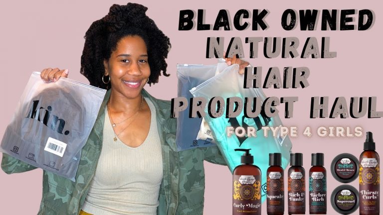Black Owned Natural Hair Product Haul for Type 4 Natural Hair | Gabrielle Ishell