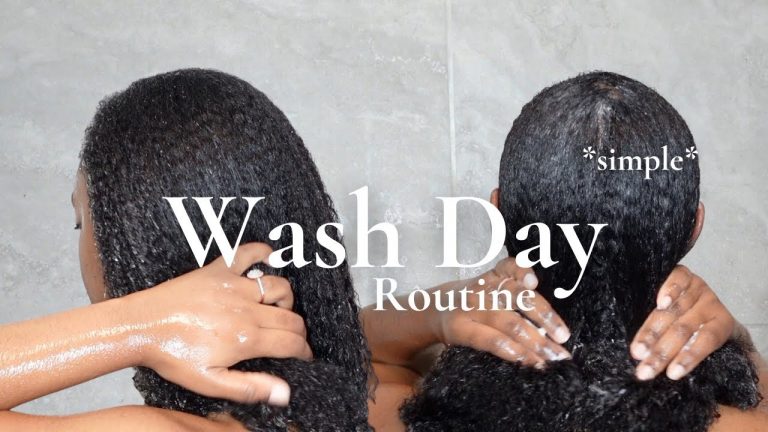 SIMPLE Wash Day Routine | Healthy & Moisturized Natural Hair