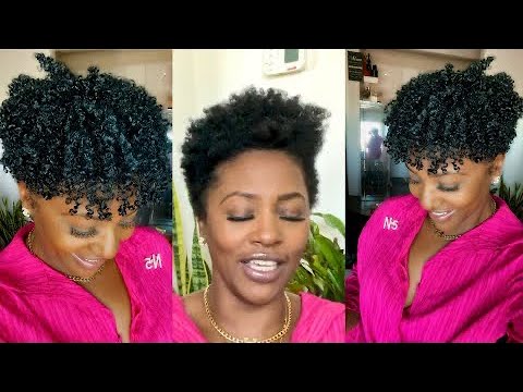 TWA Wash & Go on Tapered Natural Hair • Defined Shiny Curls • Women Over 40